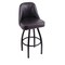 Holland Bar Stool Co Grizzly 36" Swivel Bar Stool, Black Wrinkle, Black Vinyl Seat 84036BWBlkVinyl - alternate 1
